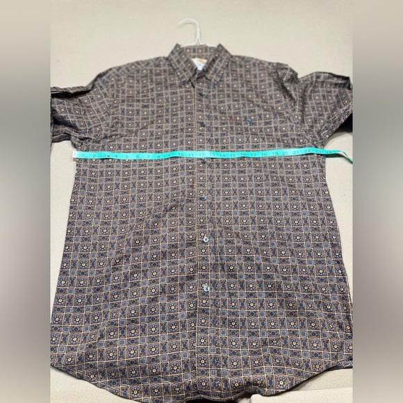 Wrangler Men's Brown Western  Button Down Shirt - Picture 5 of 5